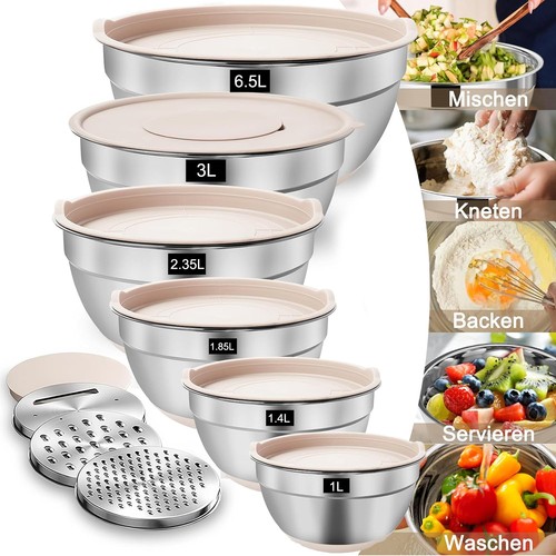 Rührschüssel 6er set - rührschüssel,