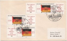 DDR, Brief mit 3 Zusammendrucken "30 Jahre NVA"