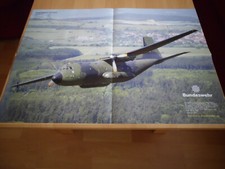 POSTER TRANSPORTFLUGZEUG C -160 TRANSALL FLUGZEUG DEUTSCHE LUFTWAFFE PILOTEN BW