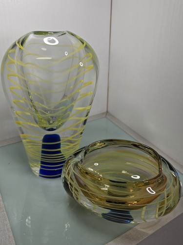 Kunstglas vase schale - kunstglas,