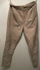 Wildlederhose Beige Gr. 44