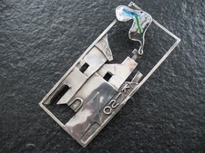 Brosche Silber 800 Handarbeit