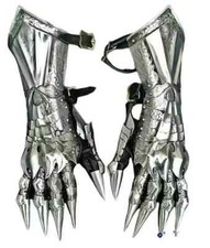 Mittelalter Nazgul Handschuhe Stahl Rüstung Handschuhe Larp Kostüm Traghandsc...