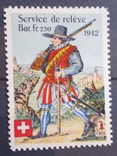 Schweizer Soldatenmarke Grenztruppen Hilfsdienst MNH **