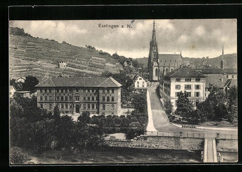 Esslingen ortspartie - ak, n.,