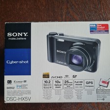 Sony DSC-HX5V Gebraucht guter Zustand Digital Kamera Schwarz 10,2MP Cyber Shot
