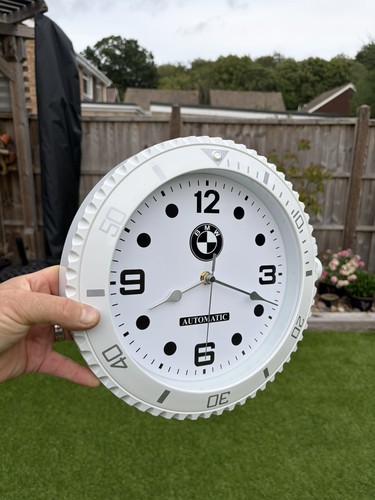 Bmw inspired wanduhr 30cm - bmw, rund