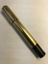 Waterman`s Sicherheitshalter, 18 K vergoldet, 42-1/2 V. Safety Pen, Goldfeder #2