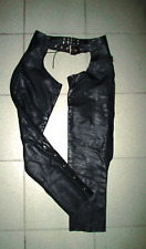 Chaps echt leder Lederhose straps HOT LEATH schwarz M 38-40club swinger karneval