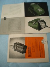 28149 2x Prospekt Saldiermaschine Olympia + Continental