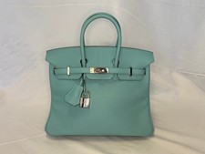 Hermès - Birkin Bag 25 Aqua Leder - NP ca. 25.000 €