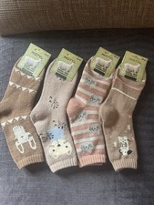 Angora Wolle Socken 4 Paar