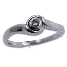 Ring 585 Gold 14 Karat Weißgold Diamant 0,07 Ct Damen Wert 530,-