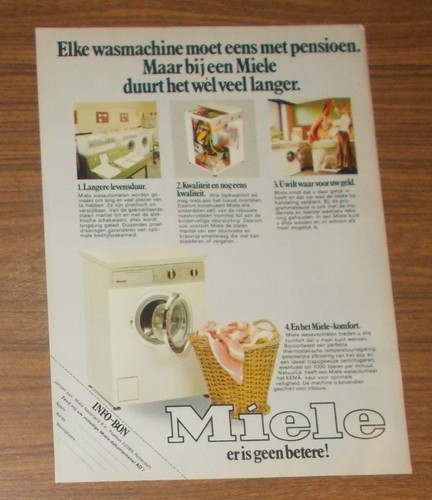 Seltene werbung vintage miele - seltene,