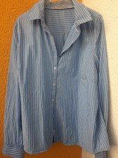 blau-weiß gestreifte Bluse von Tchibo Gr. XL/XXL 42 44 Baumwolle Top