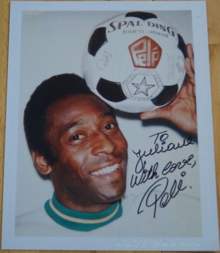 Pele autogramm signiert - pele, (+)