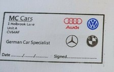 Generic Ihr Logo Garage Mechaniker Self Service History Stempel 