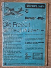 Schreiber-Bogen "Dornier Wal "
