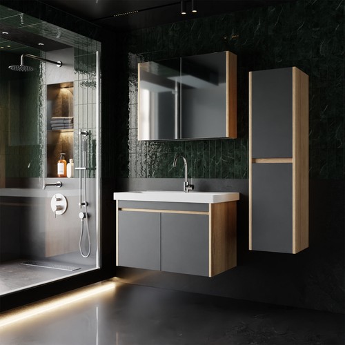 Badezimmer set hochschrank - set,