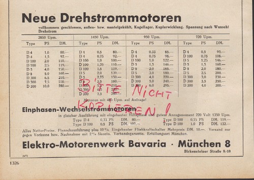 München werbung 1950 - mÜnchen,,