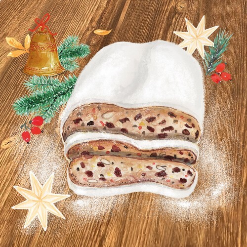Servietten christstollen - servietten,