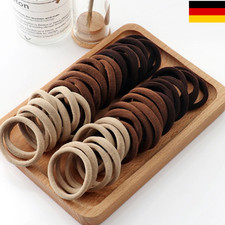 50-100x Haargummi Schwarz
