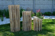 Staketenzaun Höhe 60 90 120 150cm  Gartenzaun Zaunlatte Holzzaun Zaun Haselnuss 