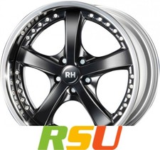 4x RH Alurad RAU Vesuv schwarz