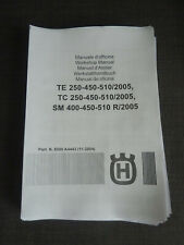 Handbuch WHB Werkstatthandbuch Husqvarna TE TC SM SMR 250 450 510 Bj. 2004 2005