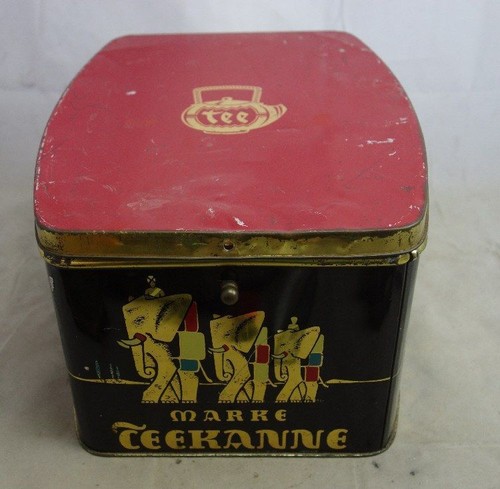 Altes blechdose teekanne - altes,