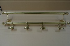 Massiv Messing Handtuchhalter  Flurgarderobe Garderobe  Hakenleiste  75 cm