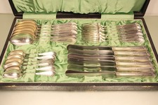 Antikes art deco silberbesteck - antikes,