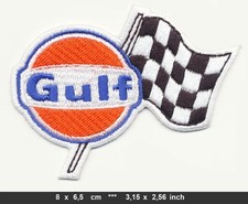 GULF Aufnäher Patch Motorsport Rennsport Sponsor Tankstelle Gasoline USA v1