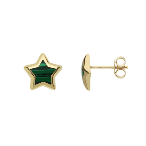 Ohrstecker stern gewölbt - gewölbt, in