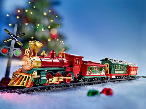 Eisenbahn zug weihnachtszug - zug,