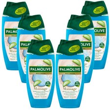 6x 250ml Palmolive Wellness Massage Duschgel mit Meersalz und Aloe Extrakt