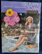 Vintage Rarität 1980er Strümpfe desiree Helanca 30 DEN, Gr.9 1/2 - 10, Smoke,OVP