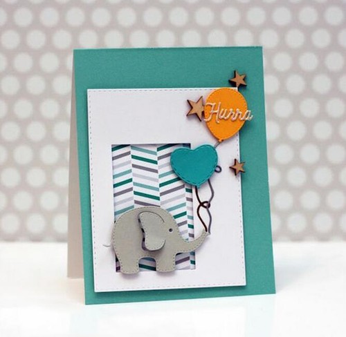 Elefant ballon metal - elefant,