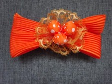 Haarspange Clip orange