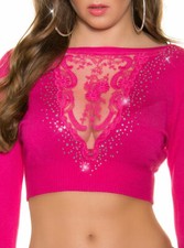 Kurzer Pullover Cropped Pulli