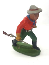DDR Cowboy Figur ?Major Pinkerton mit SEHR seltenen Zinngewehr! Lisanto