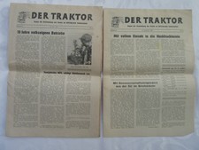 2 alte Zeitungen Der Traktor