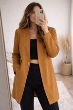 Zara blazer mantel senfgelb - blazer,