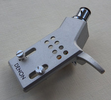 Denon Headshell PCL-310 SP / DP 300 F - mit Bajonett-Anschluss " SME " - Silber