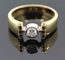 MODERNER RING MIT 1 BRILLANT