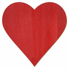 Weinrote Holz Herzen - Deko