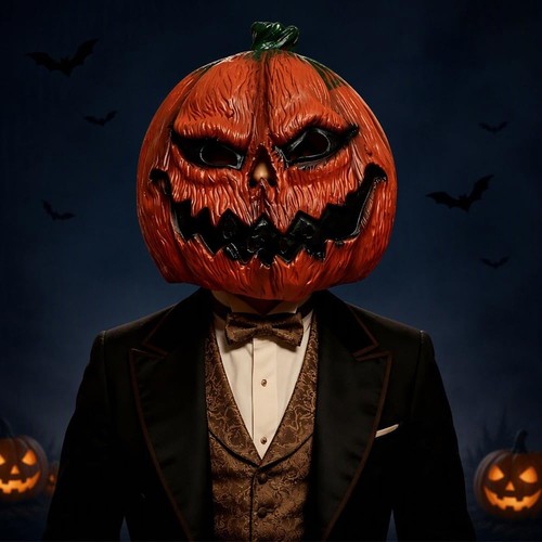 Halloween kürbis maske - kürbis, latex