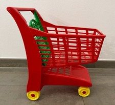 Kinder Einkaufswagen Kaufladen Tante Emma Laden Zubehör rot gelb grün