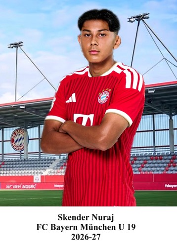 Skender nuraj autogrammkarte - nuraj,