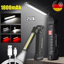 2X COB LED KFZ Arbeitsleuchte Akku Werkstattlampe Handlampe mit Magnet Stablampe